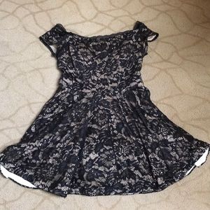 B Darlin Black Lace Dress